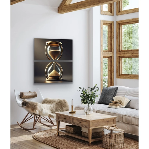 2li Kum Saati Kanvas Tablo 60x120cm x2