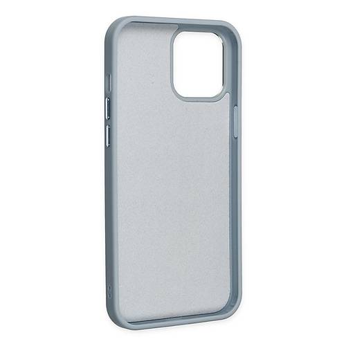 iPhone 12 Pro Max K�l�f Asya Deri Silikon - Sierra Blue