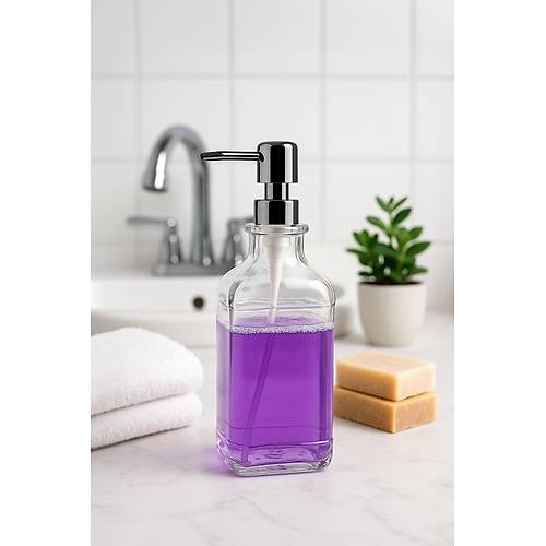 Cam Kare S�v� Sabunluk 750 ml