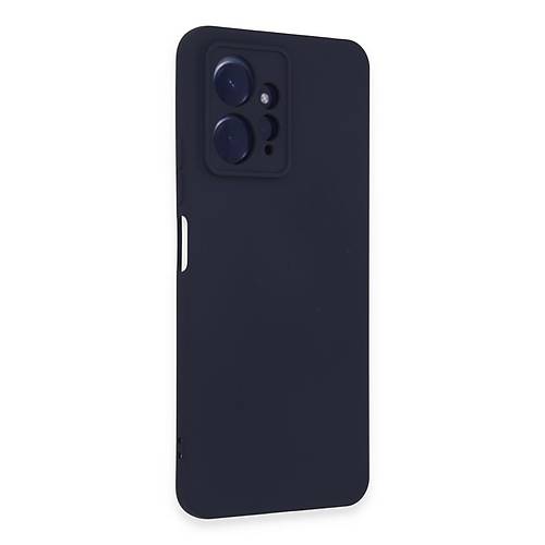 Redmi Note 12 4G K�l�f Nano i�i Kadife Silikon - Lacivert