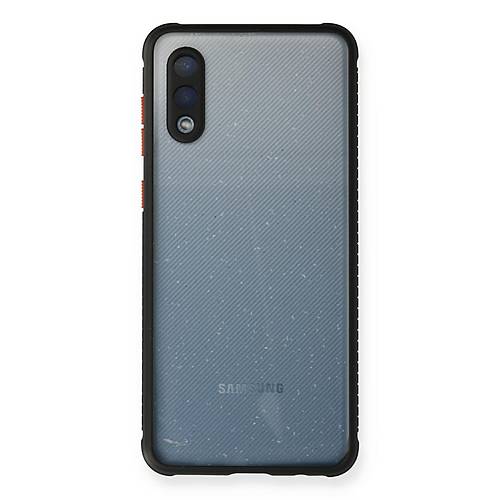 Galaxy A02 K�l�f Miami �effaf Silikon - Siyah