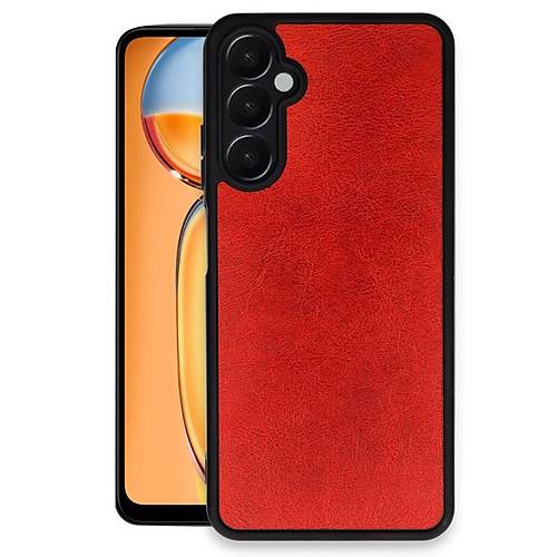 Galaxy A26 K�l�f Aras Deri Kapak - K�rm�z�