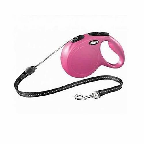 New Classic Otomatik �p K�pek Gezdirme Tasmas� Medium 5 Mt Pembe