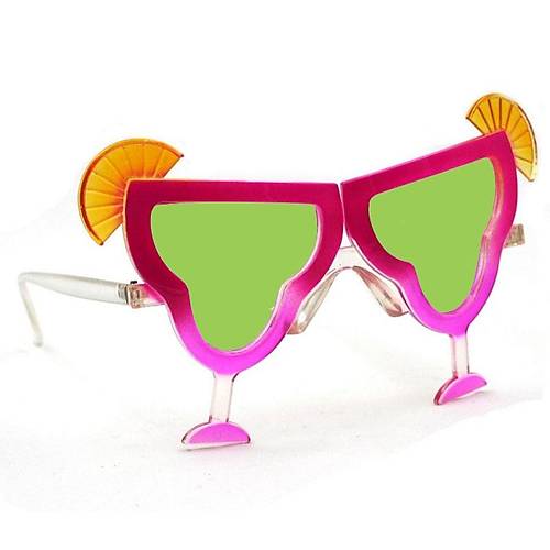Margarita Bardak �eklinde Parti G�zl��� Pembe 16x8 cm