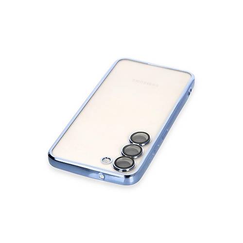 Galaxy S24 K�l�f Razer Lensli Silikon - A��k Mavi