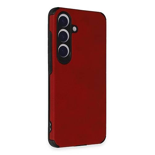 Galaxy S24 K�l�f Loop Deri Silikon - K�rm�z�