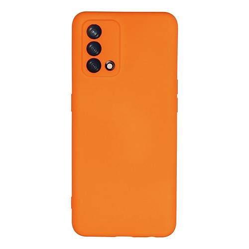 A74 4G K�l�f Nano i�i Kadife Silikon - Turuncu