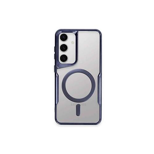 Galaxy S24 K�l�f Boyi Magsafe Silikon Kapak - Lacivert