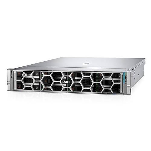 DELL POWEREDGE EMEA_PER570_SPL2 2U 1X XEON 6511P 12X 3.5" 2X960GB SSD1X32GB 2X1100W 3 YIL YER�NDE GARANT�