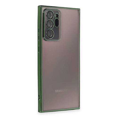 Galaxy Note 20 Ultra K�l�f Razer Lensli Silikon - Ye�il