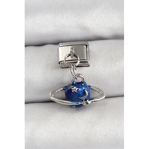 316L �elik Sallant�l� Sat�rn Model G�m�� Renk Nomination Charm