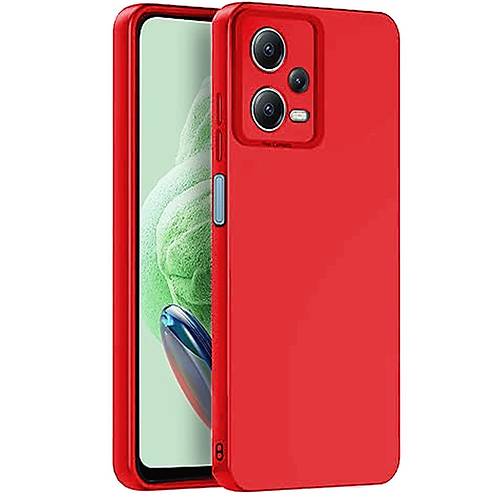 Redmi Note 12 Pro 5G K�l�f Nano i�i Kadife Silikon - K�rm�z�