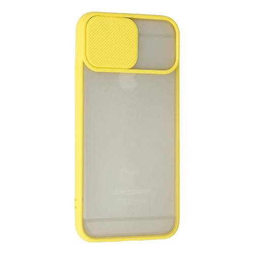 iPhone 6 Plus K�l�f Palm Buzlu Kamera S�rg�l� Silikon - Sar�