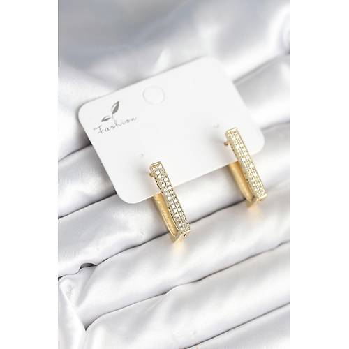 Kare Zirkon Ta�l� Kad�n K�pe