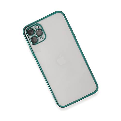 iPhone 11 Pro Max K�l�f Razer Lensli Silikon - Ye�il