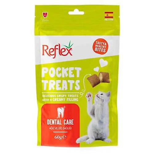 Pocket Treats A��z ve Di� Sa�l��� Yeti�kin Kedi �d�l Mamas� 60 Gr
