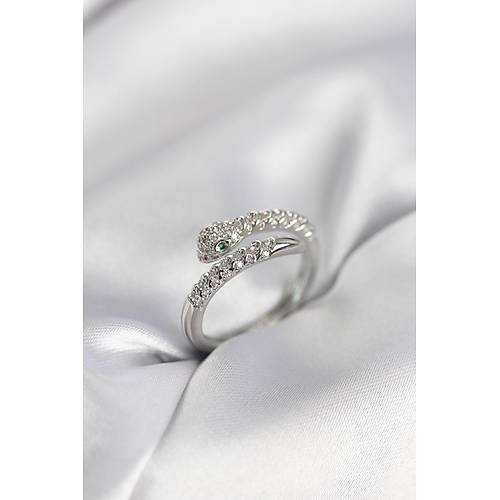 Y�lan Model G�m�� Renk Zirkon Ta�l� Kad�n Y�z�k