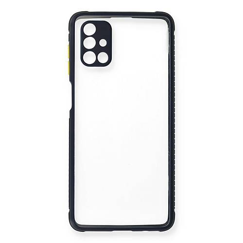 Galaxy M51 K�l�f Miami �effaf Silikon - Lacivert