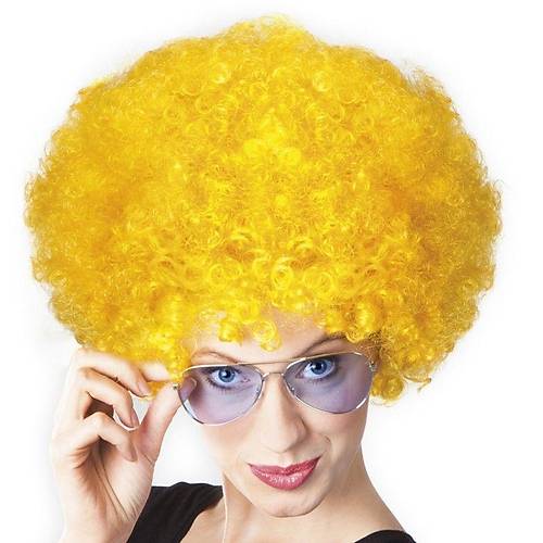 Sar� Renk K�v�rc�k Afro Bonus Peruk