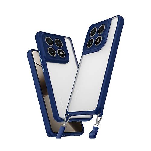 Mi 14T Pro K�l�f Penta Silikon K�l�f - Lacivert
