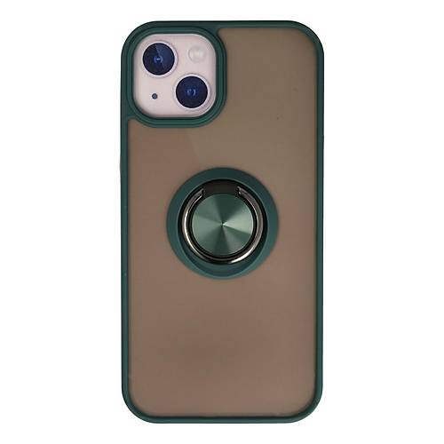 iPhone 13 Mini K�l�f Montreal Y�z�kl� Silikon Kapak - Ye�il