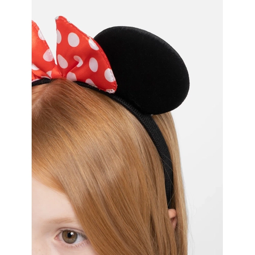 K�rm�z� Fiyonklu Minnie Mouse Ta� Fare Tac� Kafa Band�
