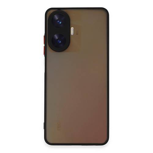 Realme C55 K�l�f Montreal Silikon Kapak - Siyah