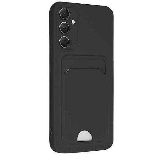 Galaxy A16 5G K�l�f Kelvin Kartvizitli Silikon - Siyah