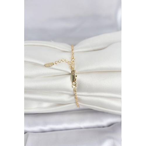 CM 14K Gold Renk Ezme Burgu Zincir Model Kad�n Bileklik