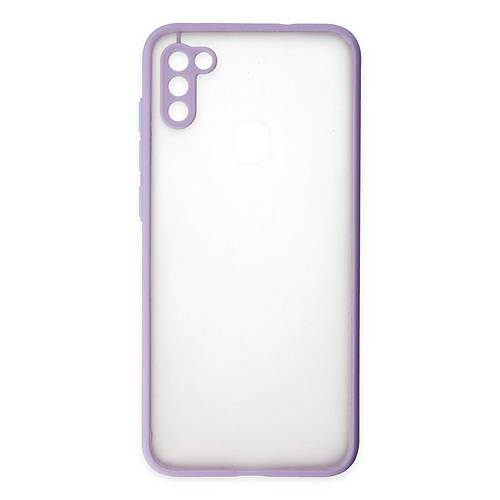 Galaxy A11 K�l�f Montreal Silikon Kapak - Mor