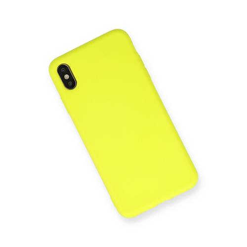 iPhone X K�l�f Nano i�i Kadife Silikon - Sar�