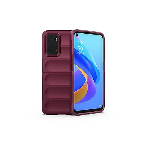 Realme 9i 4G K�l�f Optimum Silikon - Bordo