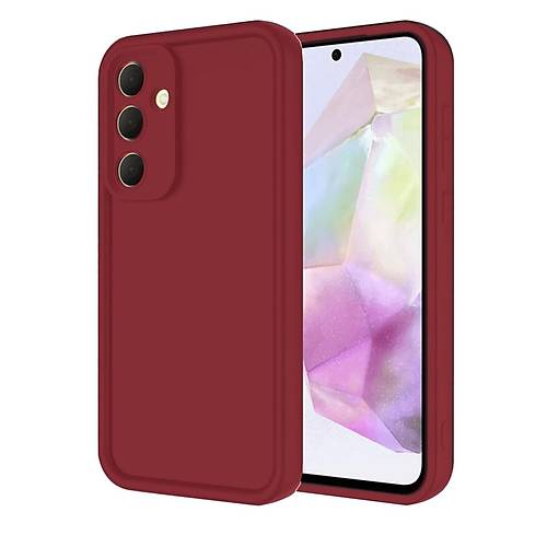 Galaxy A16 5G K�l�f Viera Silikon - Bordo