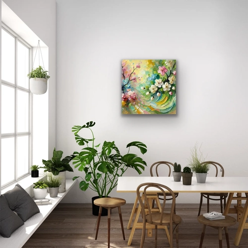 �lkbahar Mevsimi Kanvas Tablo 60x60cm