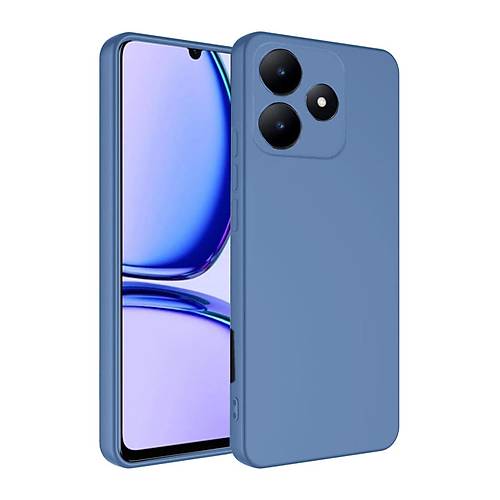 Realme C61 K�l�f First Silikon - Mavi