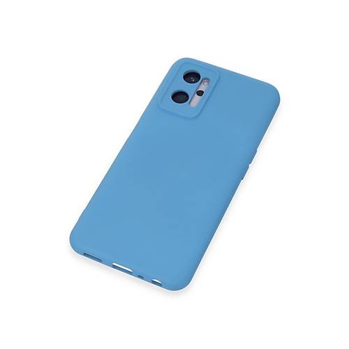 Realme 9i 4G K�l�f Nano i�i Kadife Silikon - Mavi