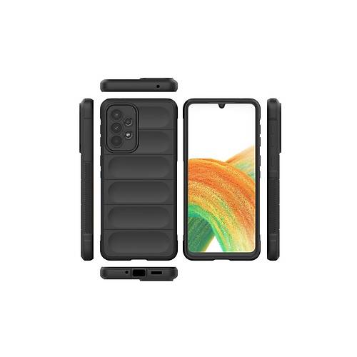 Galaxy A33 5G K�l�f Optimum Silikon - Siyah