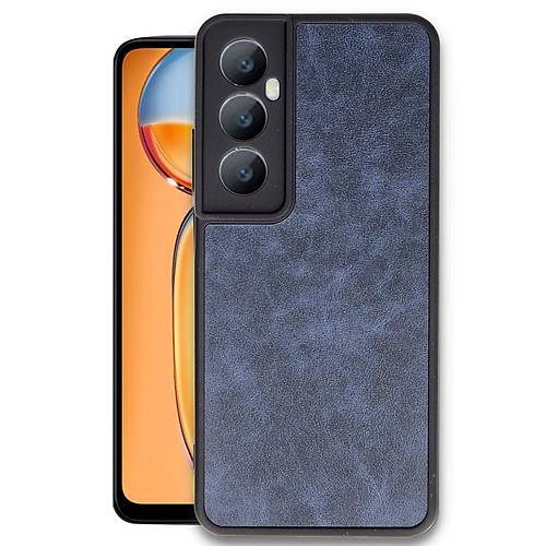 Realme C65 K�l�f Aras Deri Kapak - Lacivert