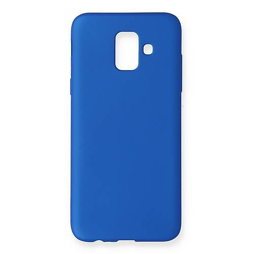 Galaxy A6 2018 K�l�f First Silikon - Mavi
