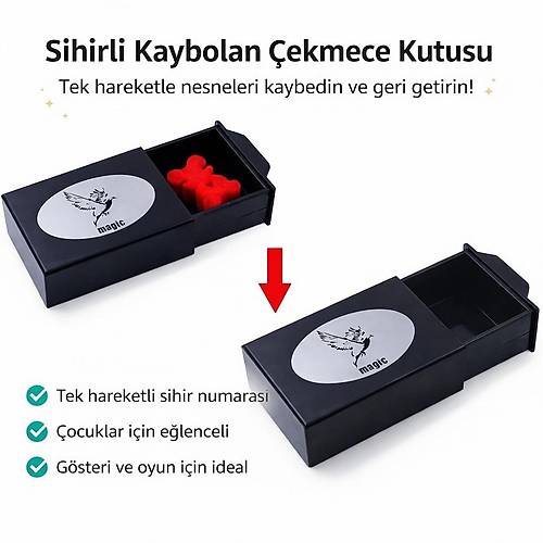 Her�eyi Kaybeden Sihirli Kutu Sihirli �ekmece 3x10x7 cm