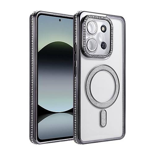 Redmi 15C 4G Joke Simli Magneticsafe K�l�f - Siyah