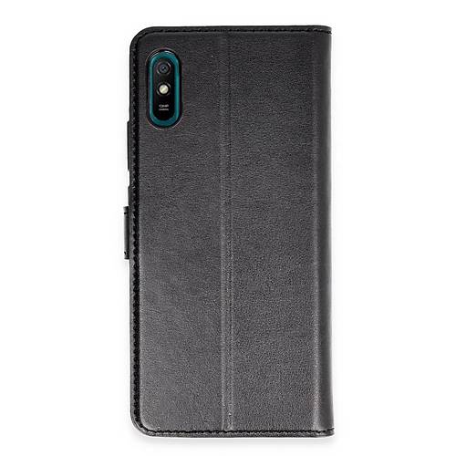 Redmi 9A K�l�f Trend S Plus Kapakl� K�l�f - Siyah