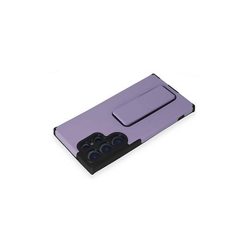 Galaxy S23 Ultra K�l�f Mega Standl� Silikon - Lila