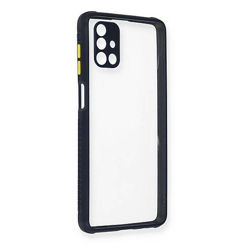 Galaxy M51 K�l�f Miami �effaf Silikon - Lacivert