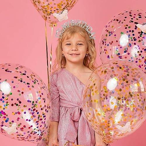 Kristal Ta�l� G�m�� Renk �t's My Birthday Yaz�l� Do�um G�n� Parti Tac� 14x16 cm