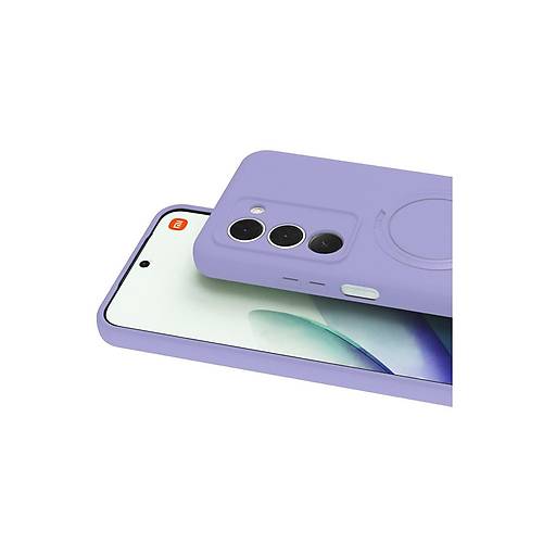 Redmi 15 4G Regal Magsafe Standl� Kapak - Lila