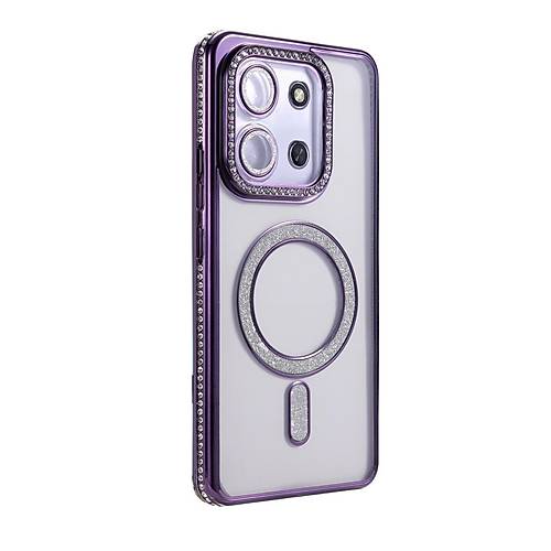 Redmi 15C 4G Joke Simli Magneticsafe K�l�f - Derin Mor