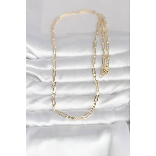 CM 14K Gold Renk Ata� Zincirli Model 60 cm Kad�n Kolye