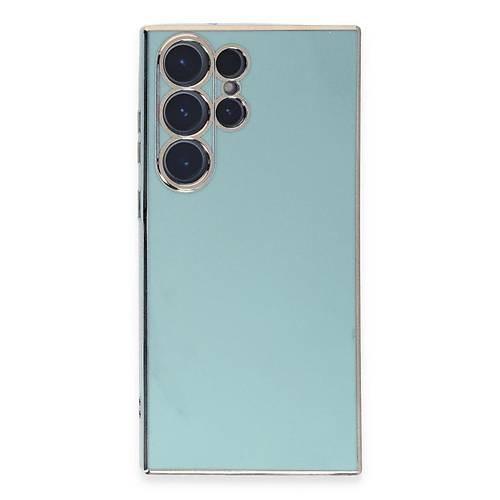 Galaxy S23 Ultra K�l�f Volet Silikon - A��k Ye�il