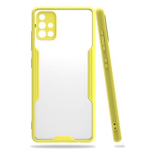 Galaxy A71 K�l�f Platin Silikon - Sar�
